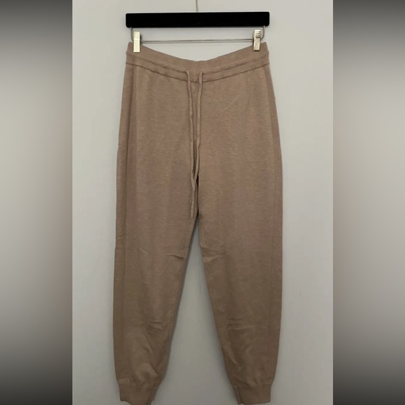 LUNYA Cozy Cotton Silk Jogger Women's Sz M Tranquil Tan NEW Lounge Pants - Picture 5 of 9